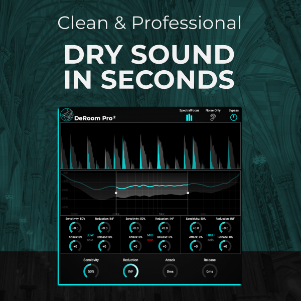 Remove reverb from dialogue recording using DeRoom plugin